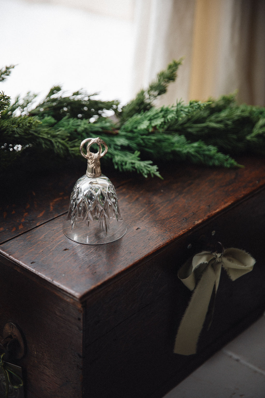 German Glass Christmas Bell