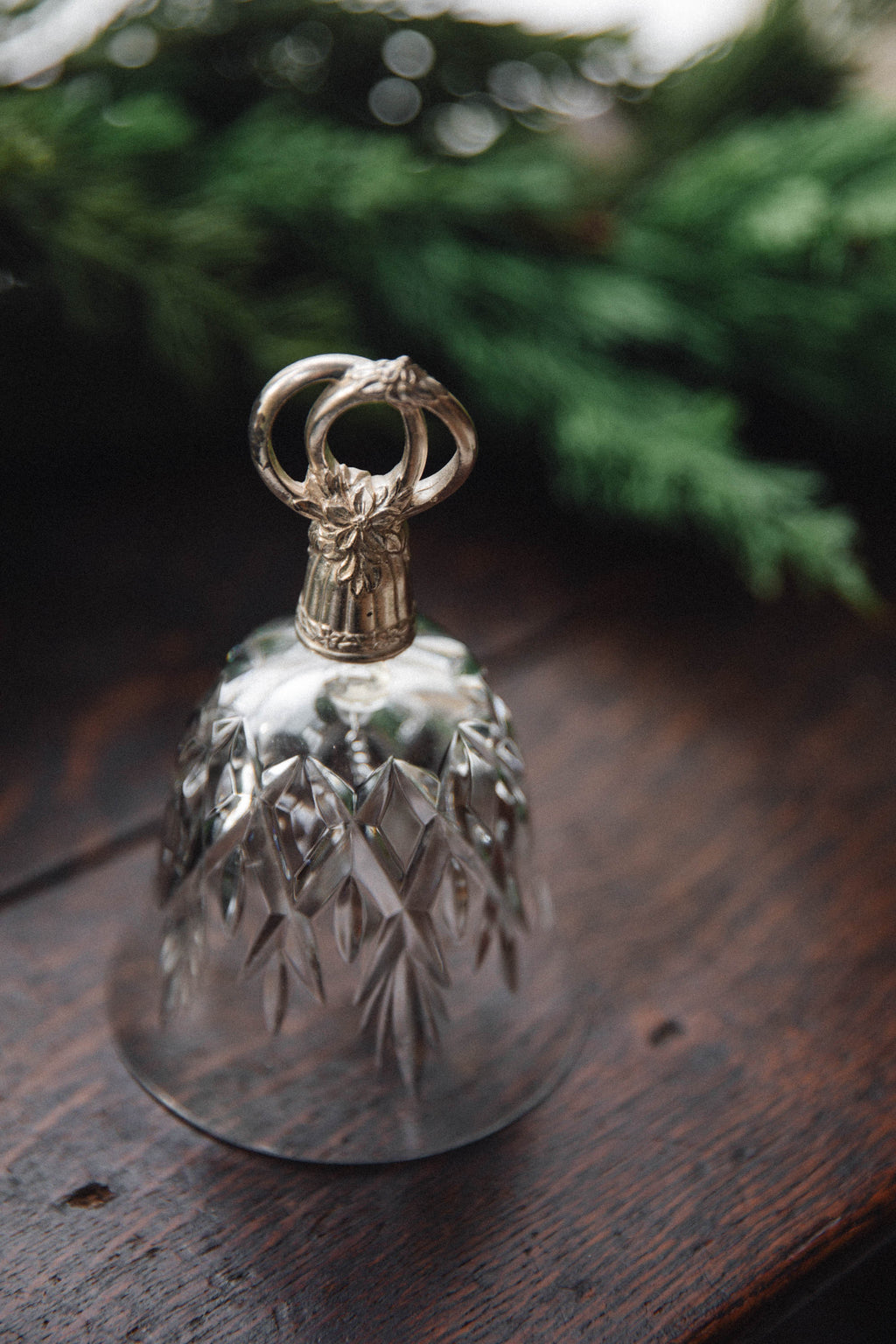 German Glass Christmas Bell