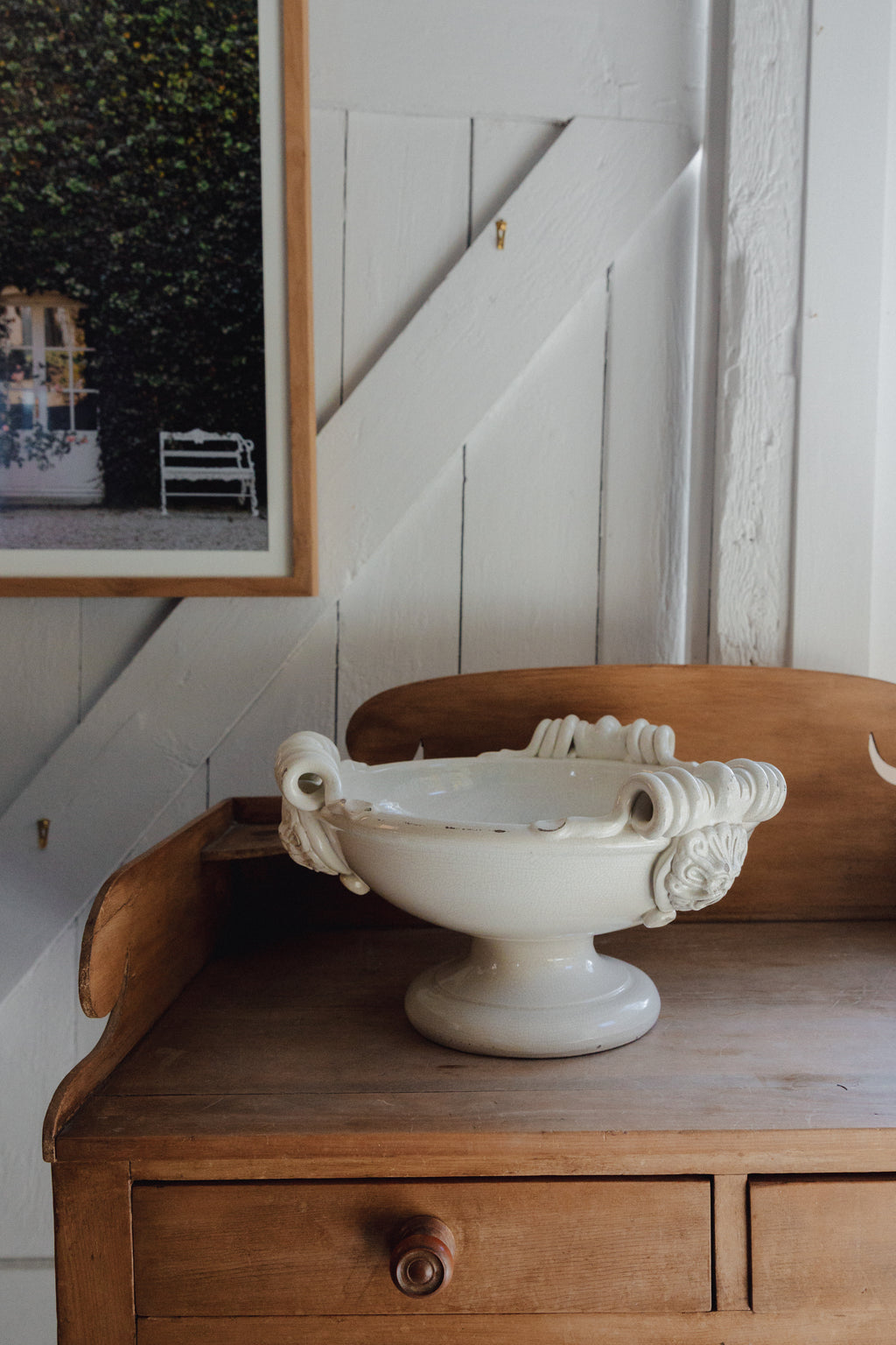 Large Italian Pedestal Bowl