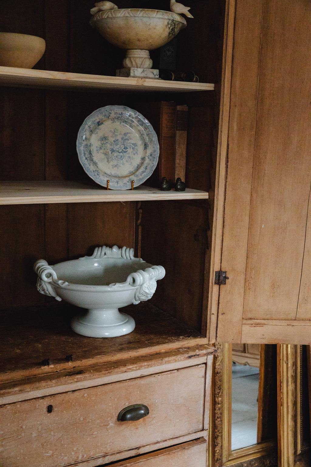 Large Italian Pedestal Bowl