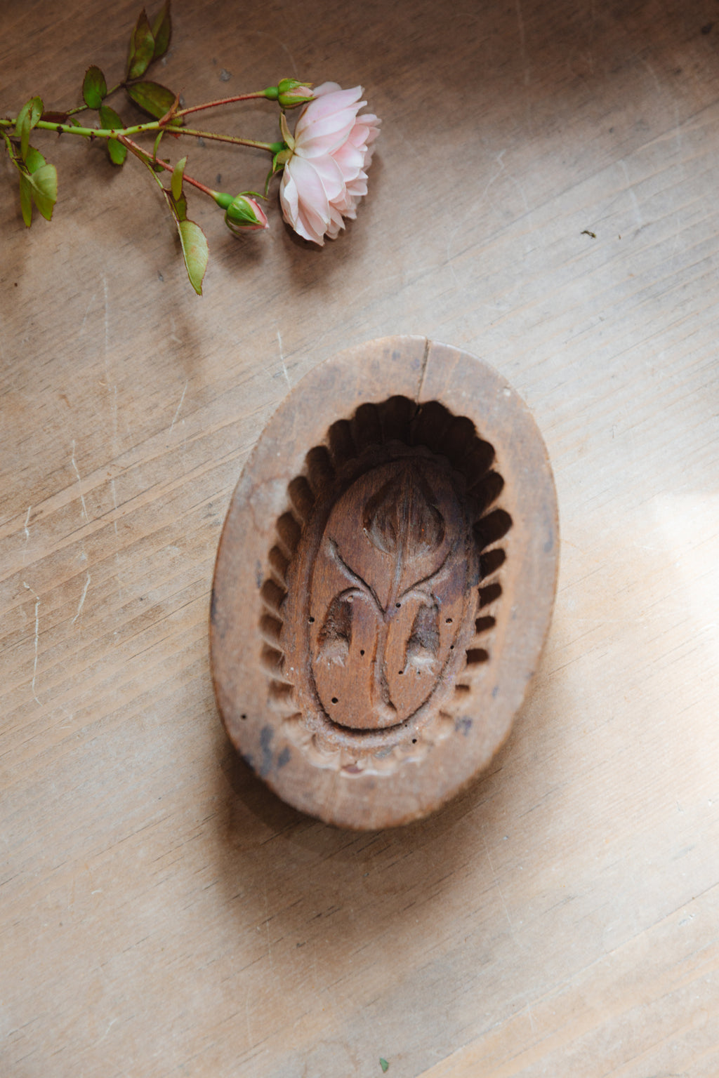 19th Century French Flower Butter Mold