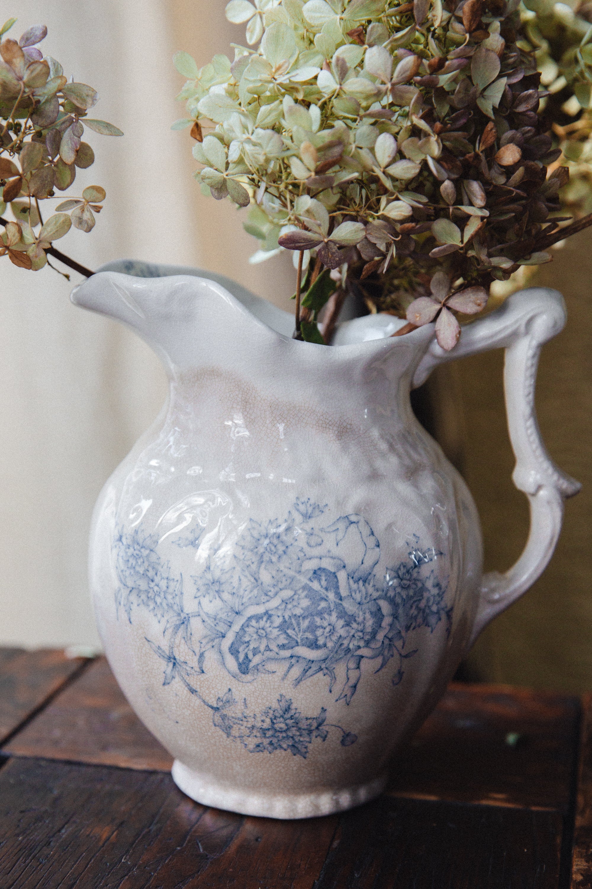 19th Century English Transferware Pitcher