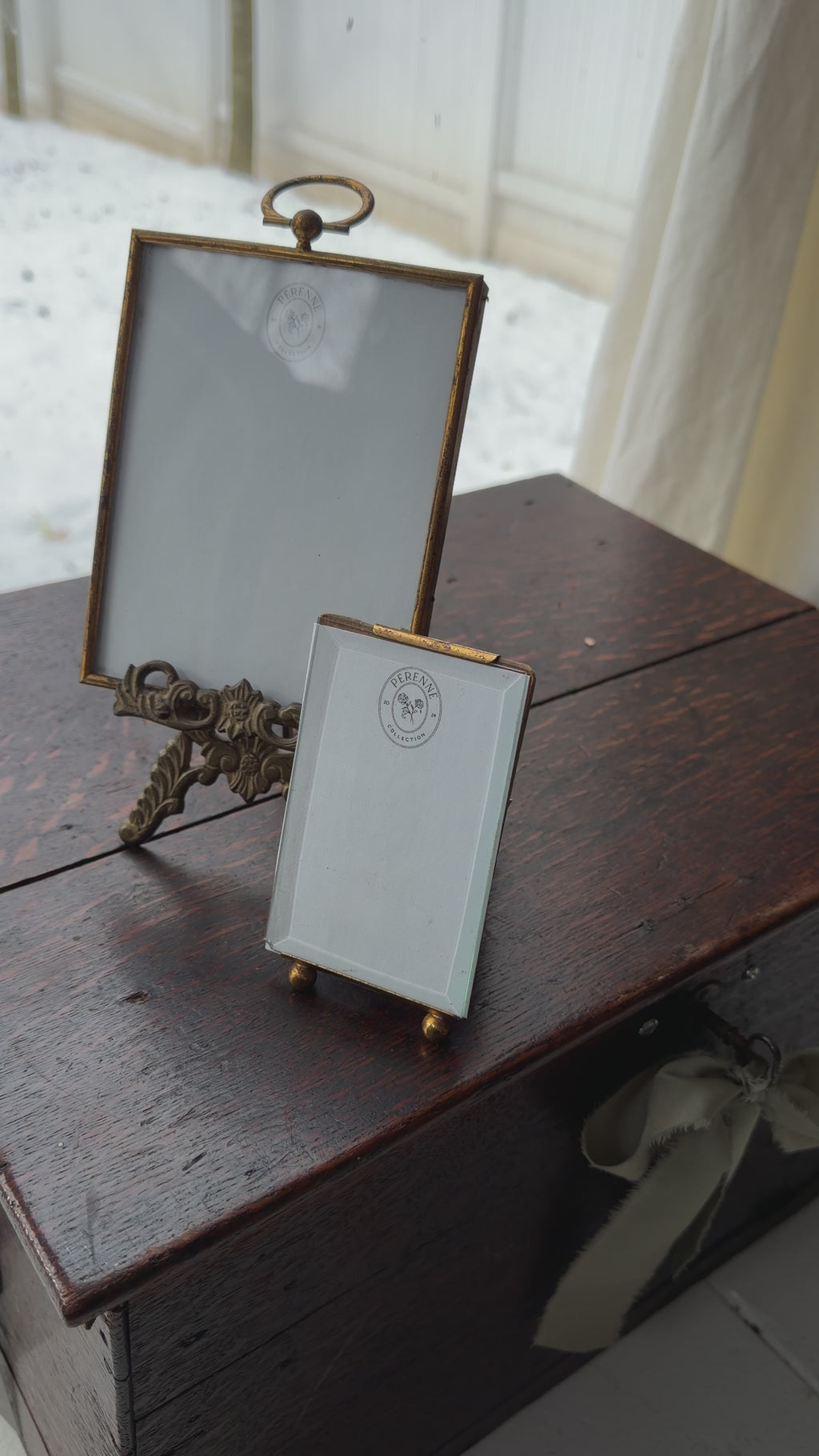 Petite Antique French Photo Frame (4" x 2.5")